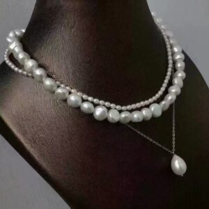 Baroque Layed Pearl Necklace