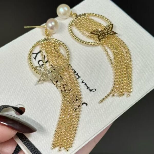 Butterfly Tassel Earrings